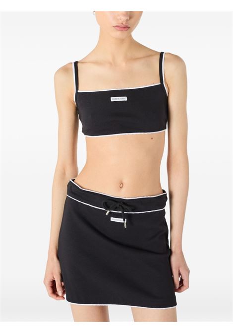 cute 70's mini skirt woman black MARINE SERRE | WSK133ACJER0011BK99